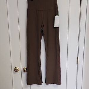 Brown Flared Leggings